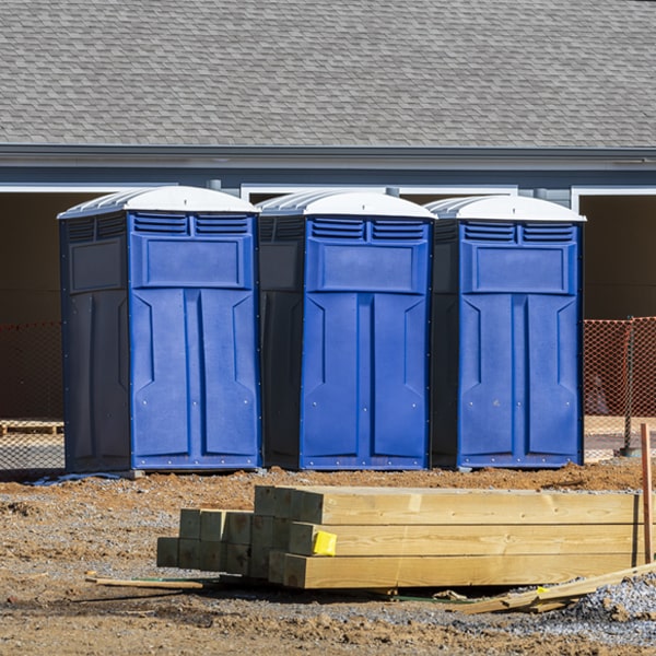 is there a specific order in which to place multiple portable restrooms in Seneca Gardens